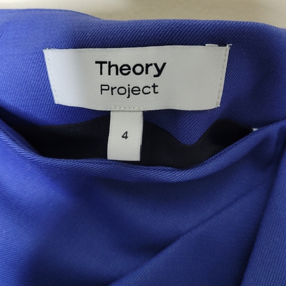 NWT Theory Project Wool Mini Skirt Size 4 Bluefin - Picture 8 of 11